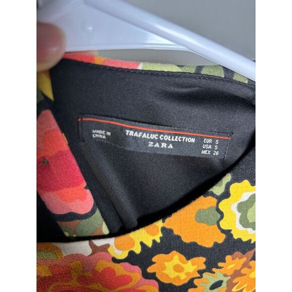 Zara 70's Trafaluc Collection Floral Romper Playsuit S Small Retro Floral Boho - Picture 5 of 8